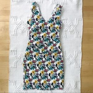 Nicole Miller Artelier Floral Ruched Dress